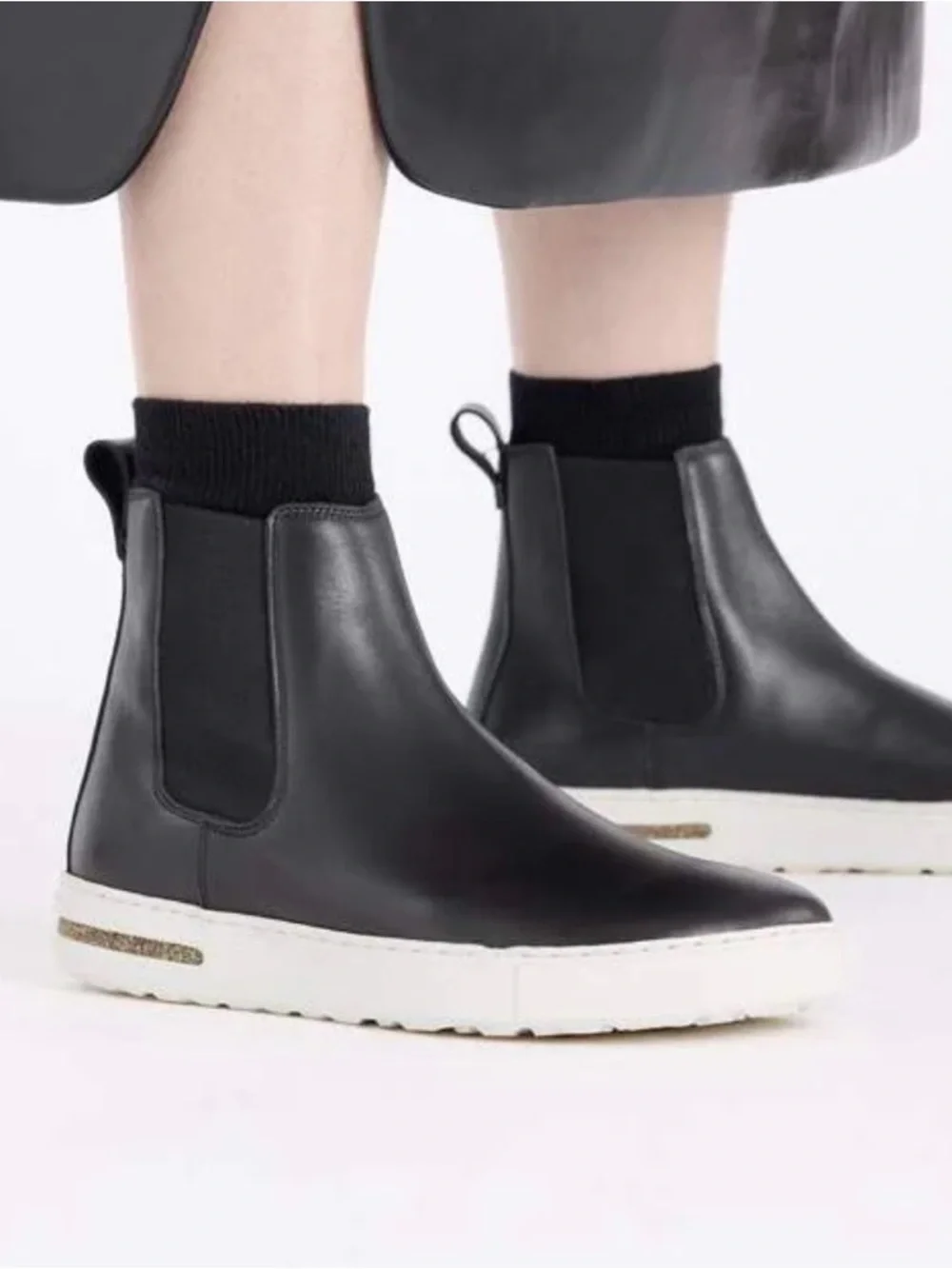 Birkenstock Bend Chelsea Boot In Black Leather - Picture 11 of 11
